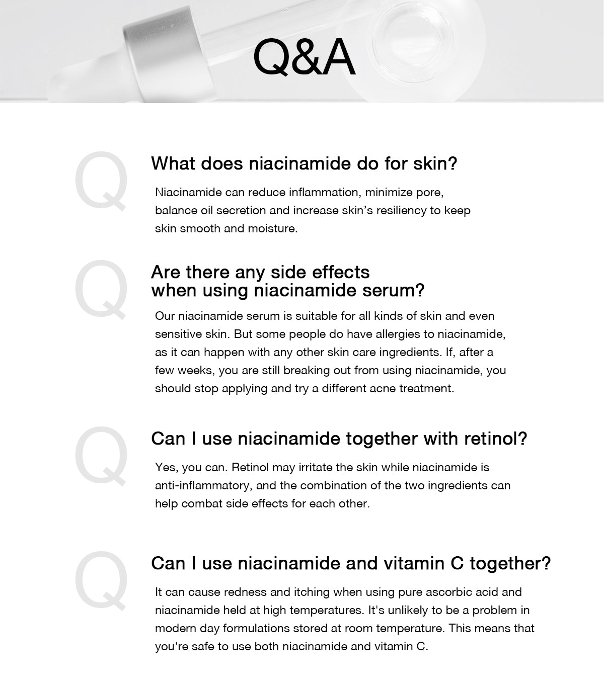 Private Label Niacinamide Serum For Anti-Acne