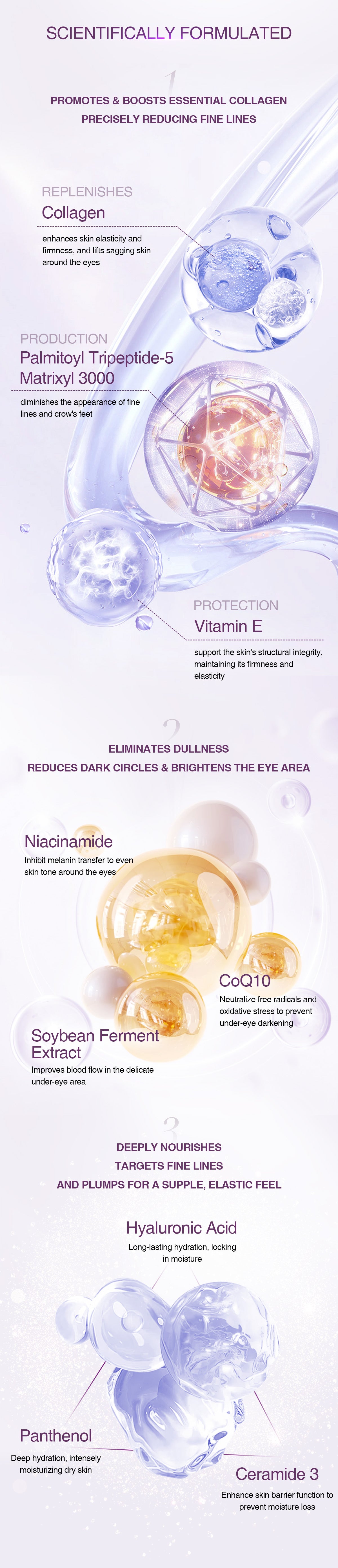 Private Label | Wholesale Under Eye Gel For Wrinkle & Fine Lines