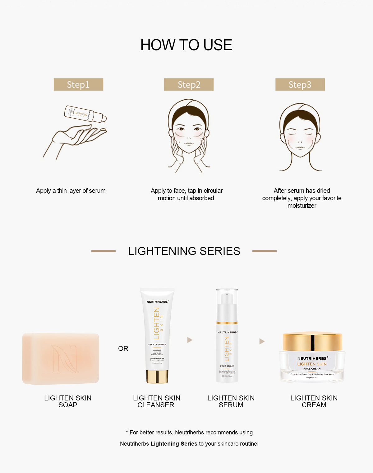 Wholesale & Private Label Brightening and Lightening Whitening Serum Supplier