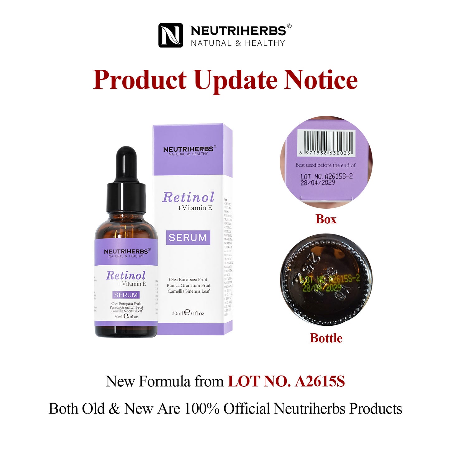 Private Label Retinol Serum For Wrinkles and Acne-prone Skin