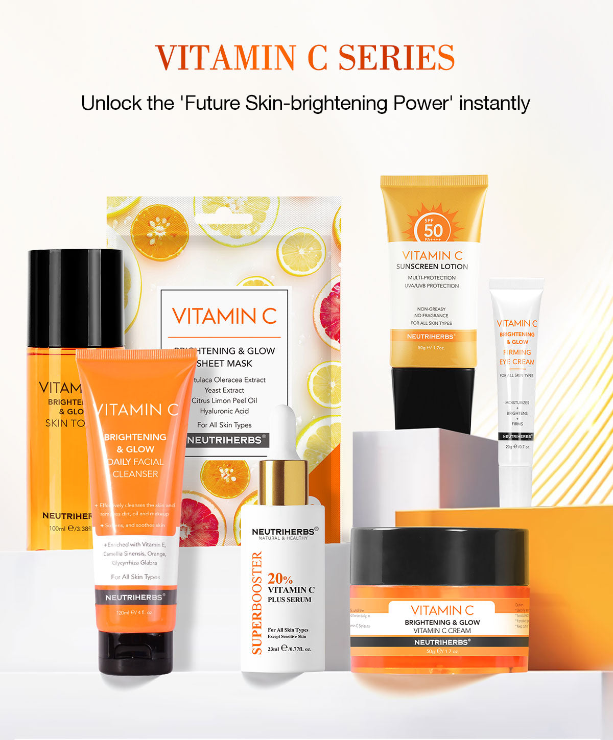 Private Label & Wholesale 20% Vitamin C Serum For Brightening & Dark Spot Reduction