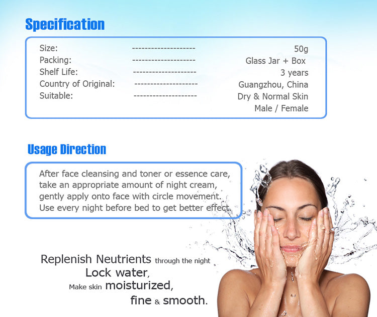 Private Label Moisturizer Manufacturer Moisturizing Night Cream