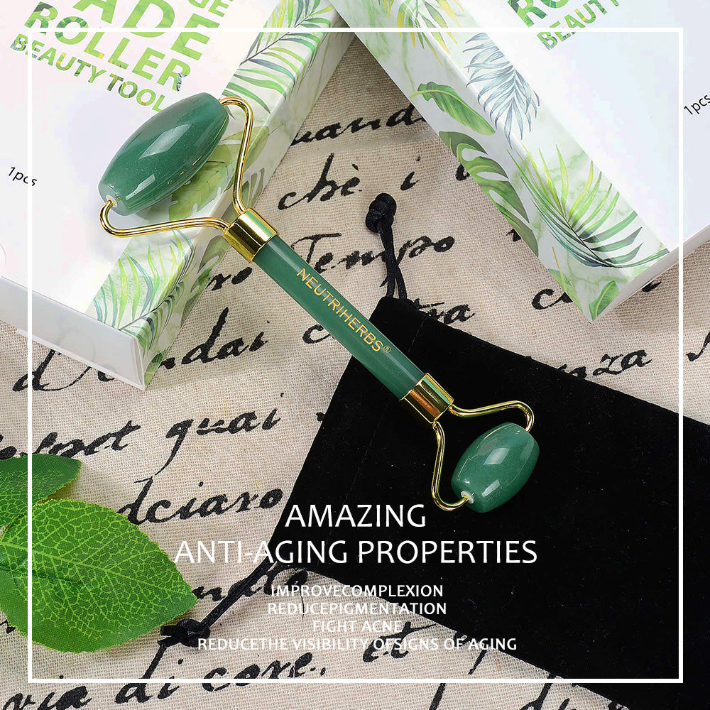 Neutriherbs-jade facial massage green roller-for puffy eye, anti-aging-anti-wrinkle