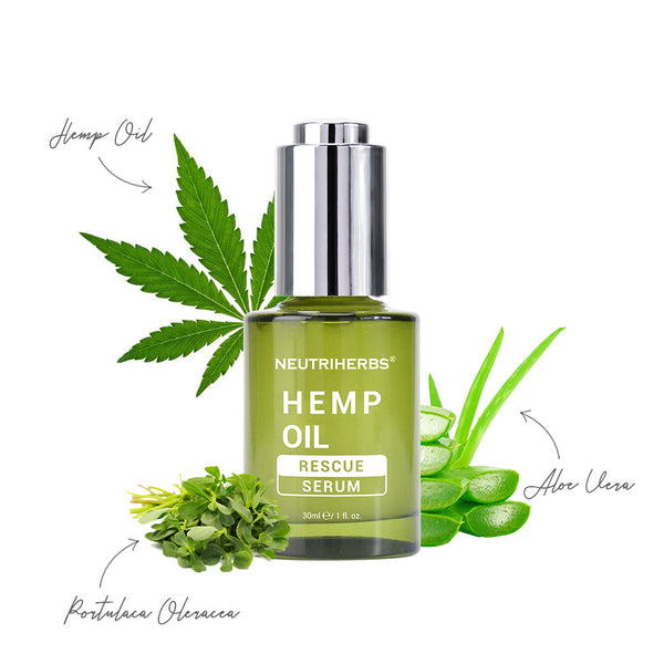 Private Label Hemp Oil Rescue Serum For Acneprone Amarrie Cosmetics