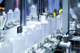 Modern skincare factory production line – showing clean, automated OEM skincare equipment