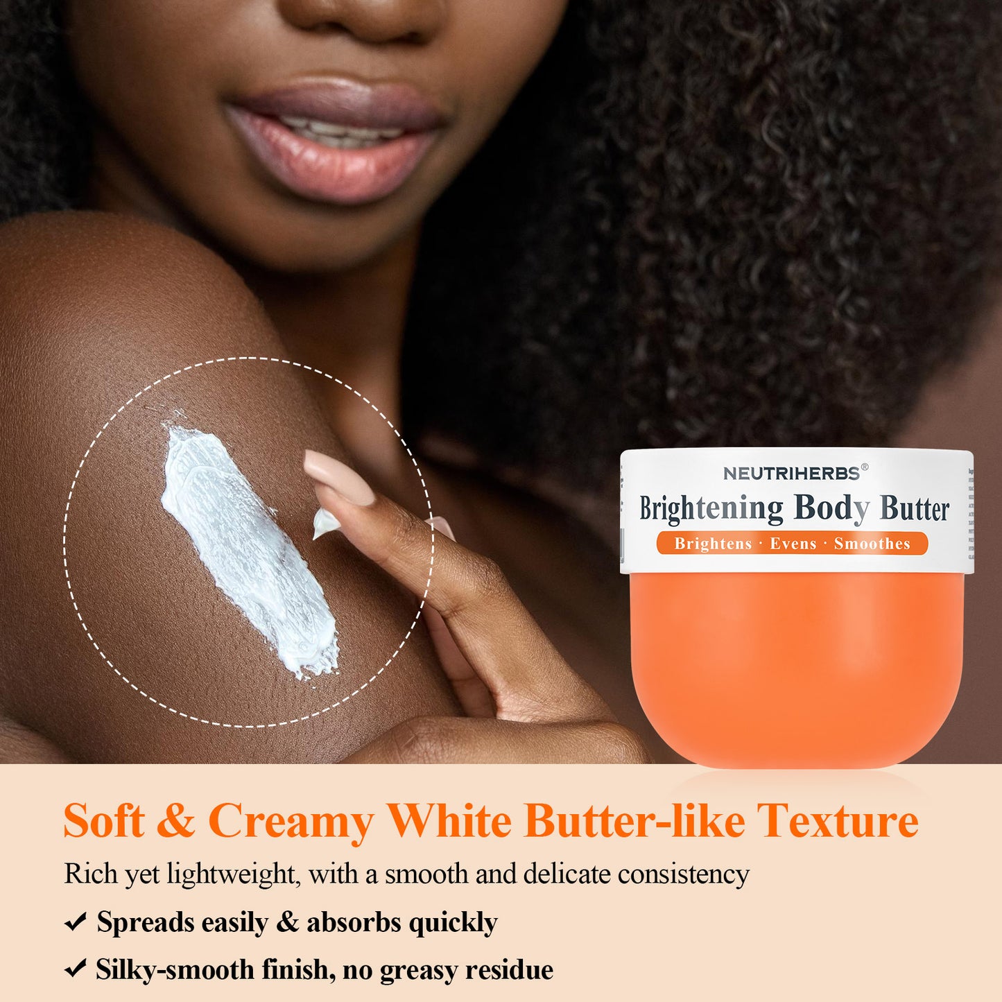 Private Label Targeted Brightening Body Butter For Dull & Uneven Skin