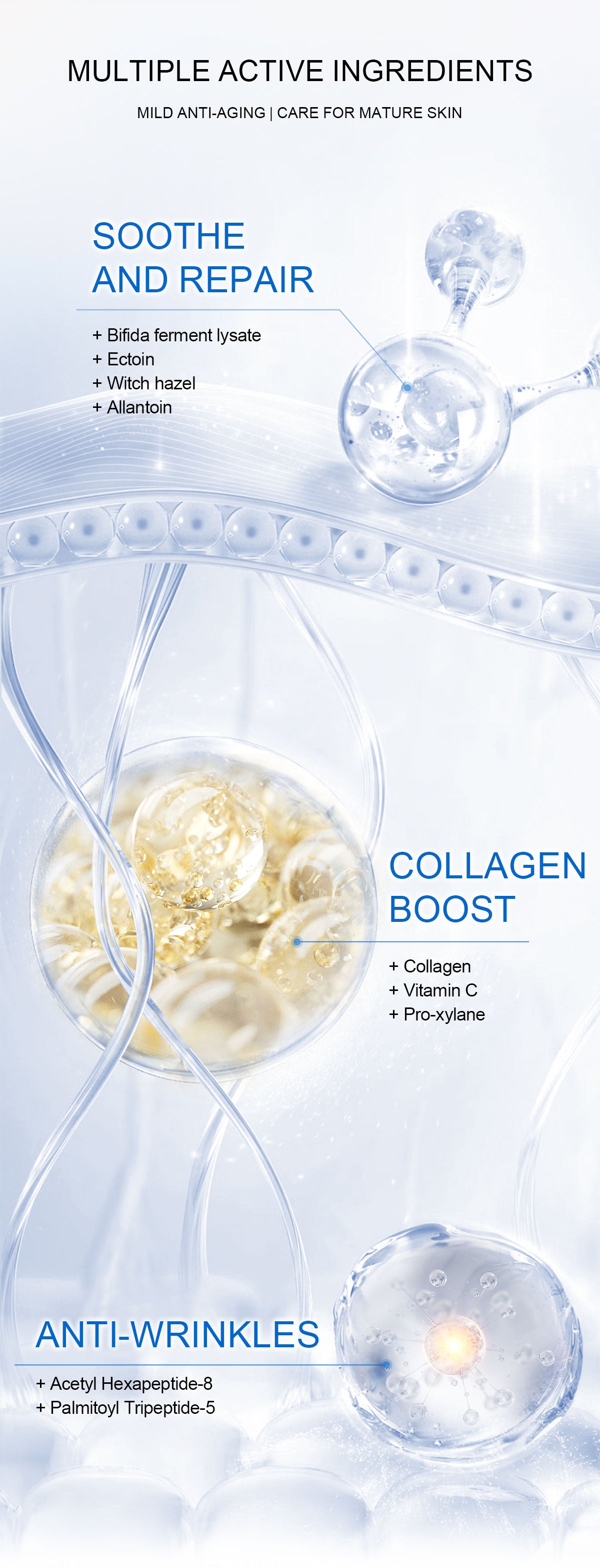 Private Label Best Collagen Peptide Serum For Skin Firming
