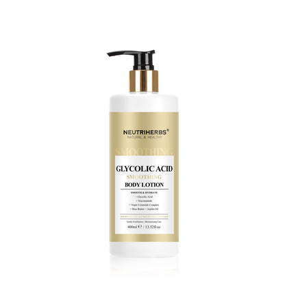 Private Label & Wholesale Glycolic Acid Smoothing Body Lotion for Rough Dry Skin