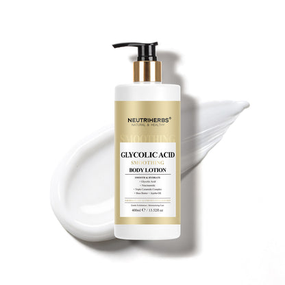 Private Label & Wholesale Glycolic Acid Smoothing Body Lotion for Rough Dry Skin