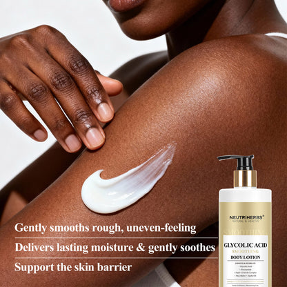 Private Label & Wholesale Glycolic Acid Smoothing Body Lotion for Rough Dry Skin