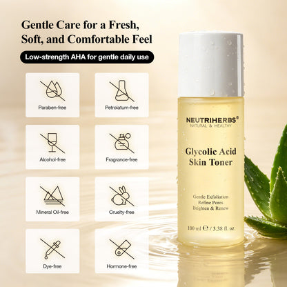 Private Label & Wholesale Glycolic Acid Toner for Gentle Exfoliation, Brightening & Pore Refining