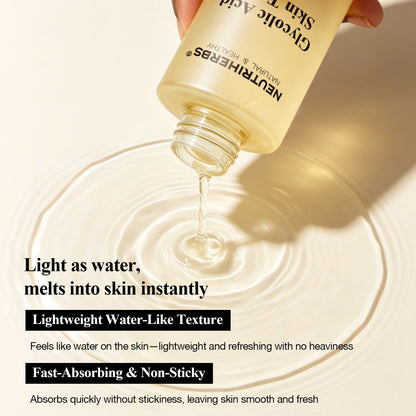 Private Label & Wholesale Glycolic Acid Toner for Gentle Exfoliation, Brightening & Pore Refining