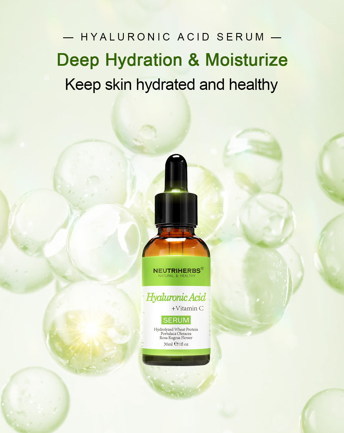 Private Label Hyaluronic Acid Serum for Dry Skin