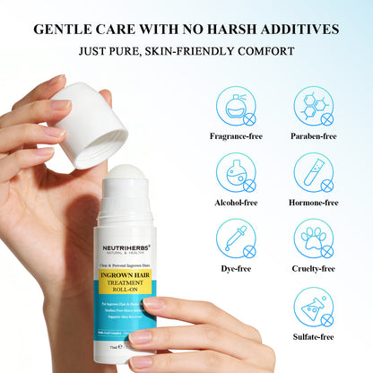 Private Label & Wholesale Clear & Ingrown Hair Treatment Roll-On For Ingrown Hair & Razor Bumps