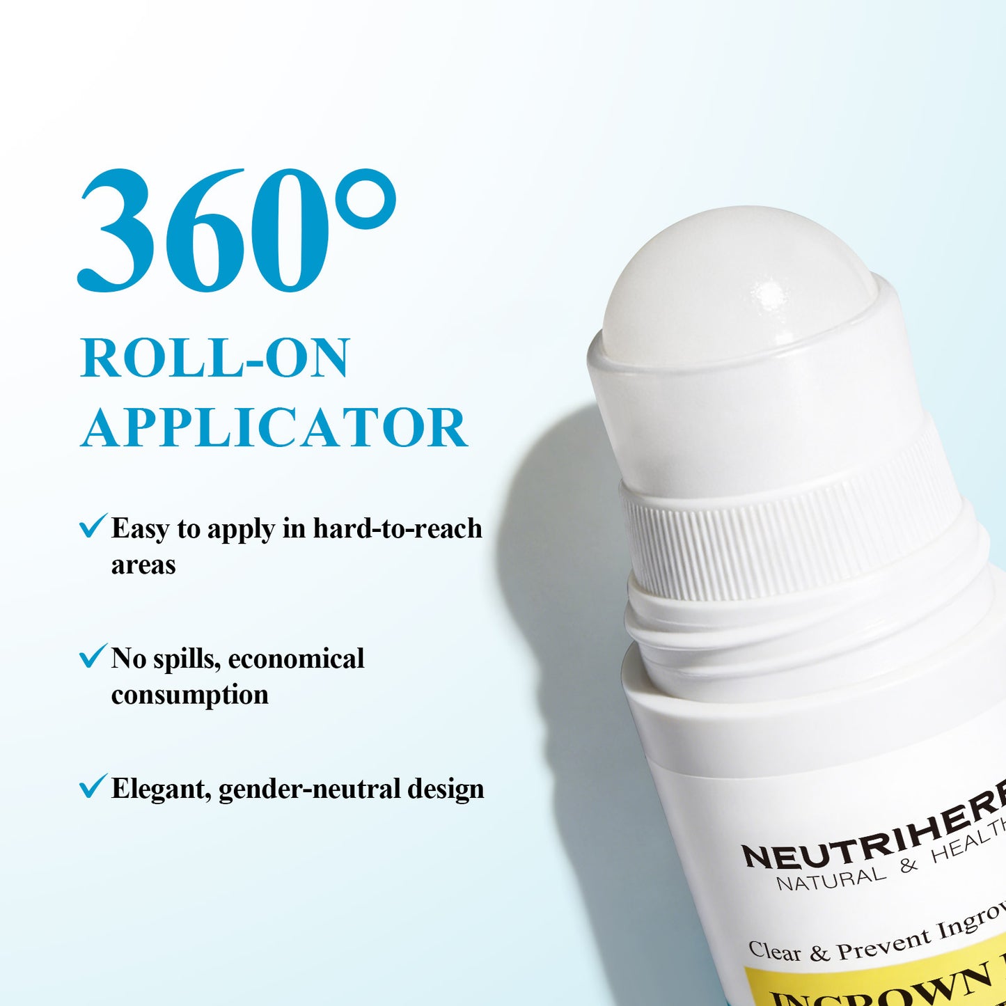 Private Label & Wholesale Clear & Ingrown Hair Treatment Roll-On For Ingrown Hair & Razor Bumps