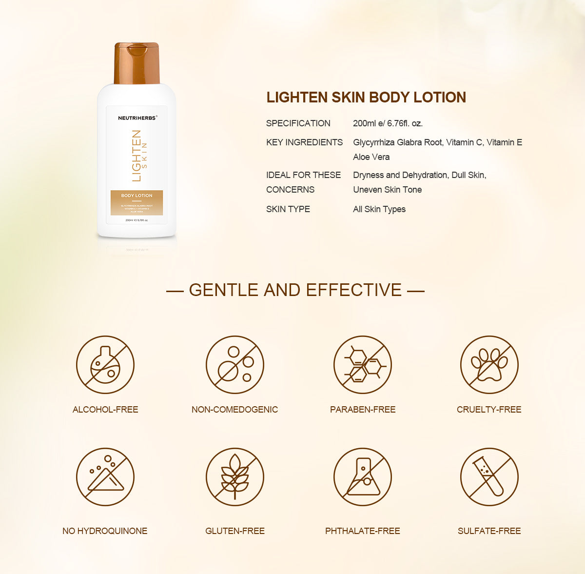 Private Label & Wholesale Lighten Skin Body Lotion