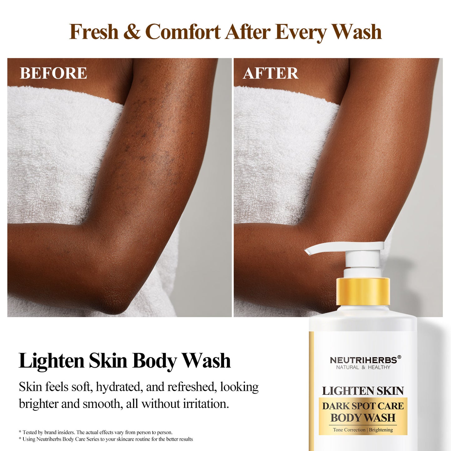 Private Label & Wholesale Lighten Skin Body Wash For Dark Spots, Uneven Skin Tone