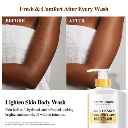 Private Label & Wholesale Lighten Skin Body Wash For Dark Spots, Uneven Skin Tone