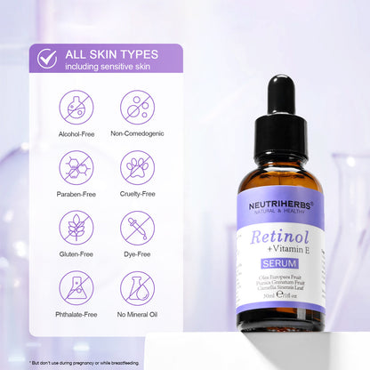 Private Label Retinol Serum For Wrinkles and Acne-prone Skin