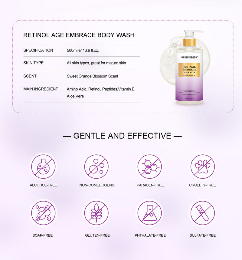 Private Label&Wholesale Age Embrace Body Wash