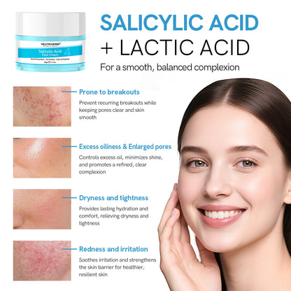 Private Label & Wholesale Salicylic Acid Face Cream For Oily, Acne-Prone Skin