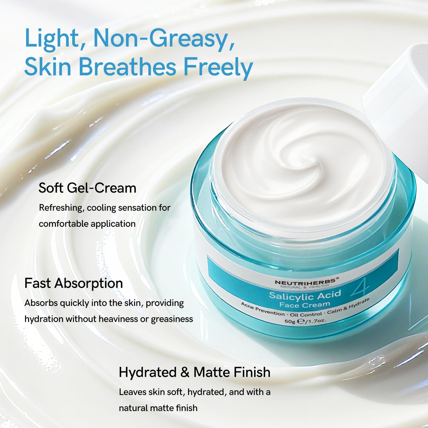 Private Label & Wholesale Salicylic Acid Face Cream For Oily, Acne-Prone Skin