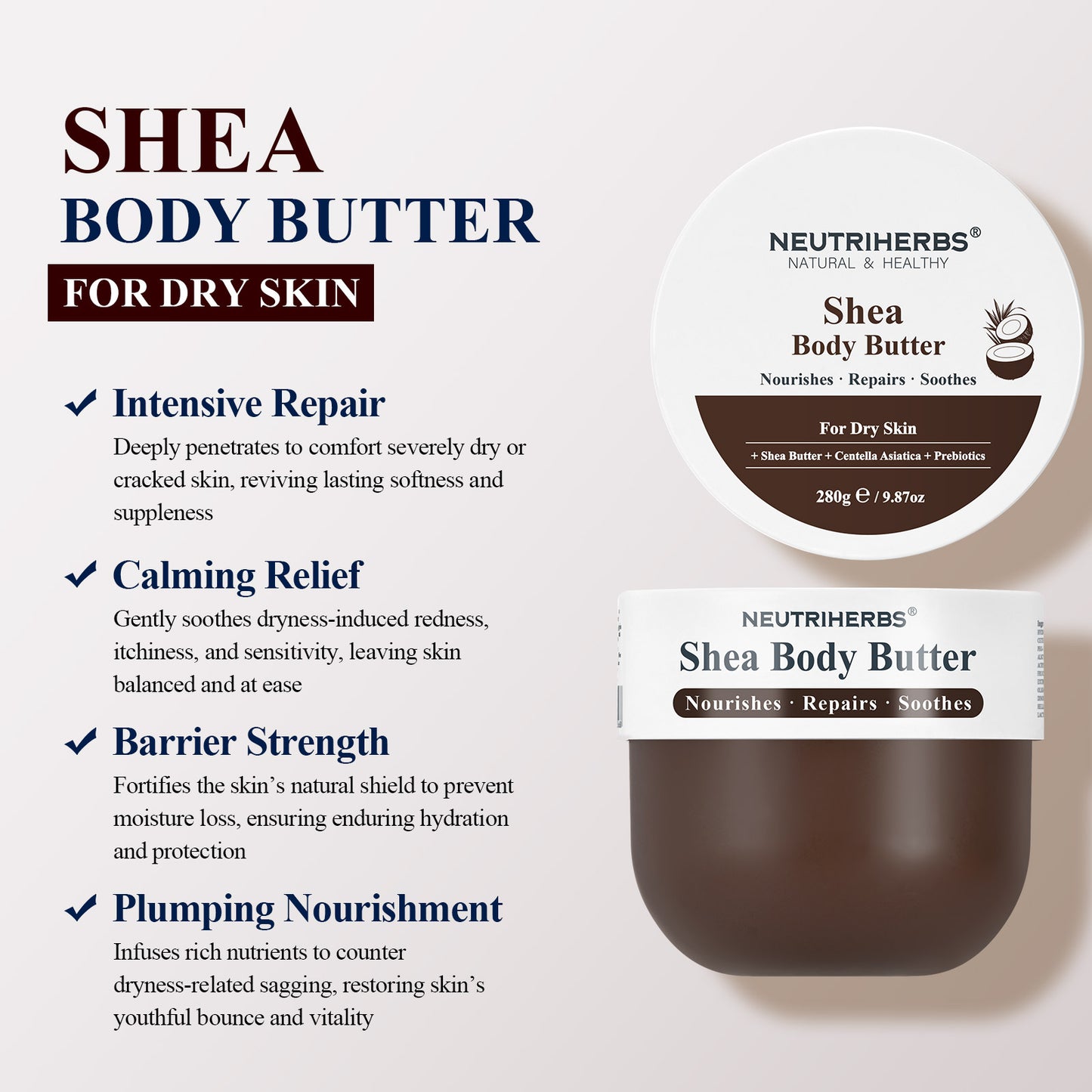 Private Label Barrier Repair Shea Body Butter For Dry Skin