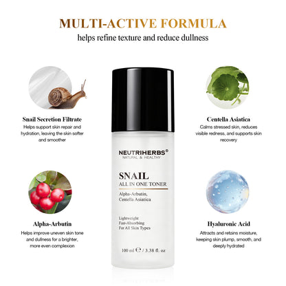 Private Label & Wholesale Snail All In One Toner for Hydrating, Brightening & Skin Repair