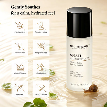Private Label & Wholesale Snail All In One Toner for Hydrating, Brightening & Skin Repair