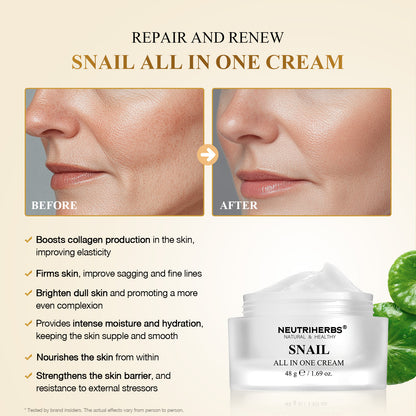 Private Label & Wholesale The Best All In One Snail Cream For Anti-aging