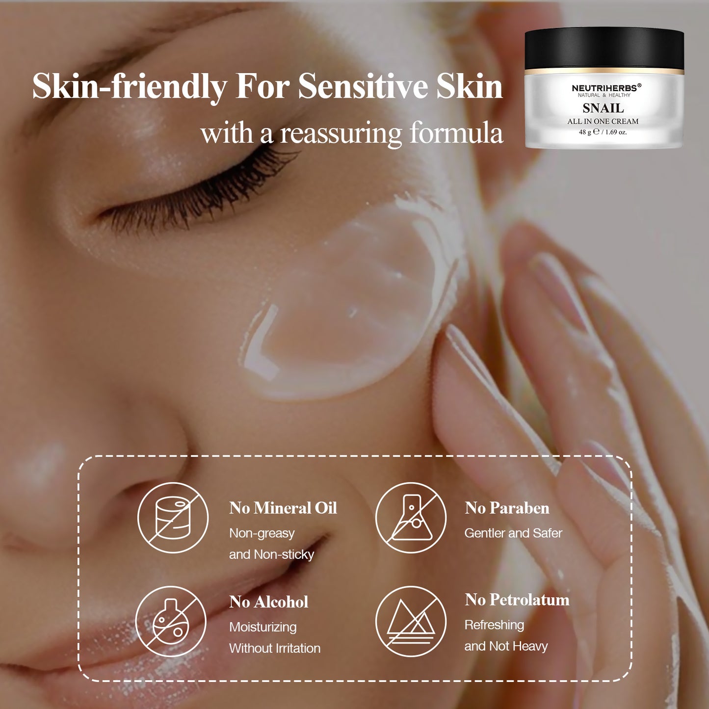 Private Label & Wholesale The Best All In One Snail Cream For Anti-aging