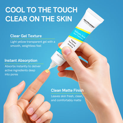 Private Label Salicylic Acid Spot Treatment Gel For Oily, Acne-Prone Skin