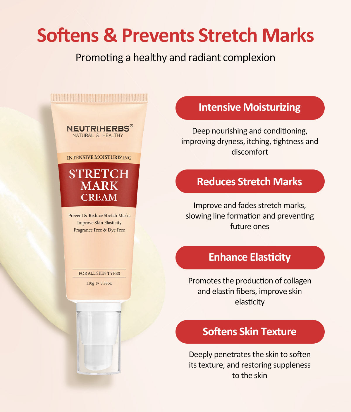 Private Label & Wholesale Natural Stretch Mark  Removal Cream