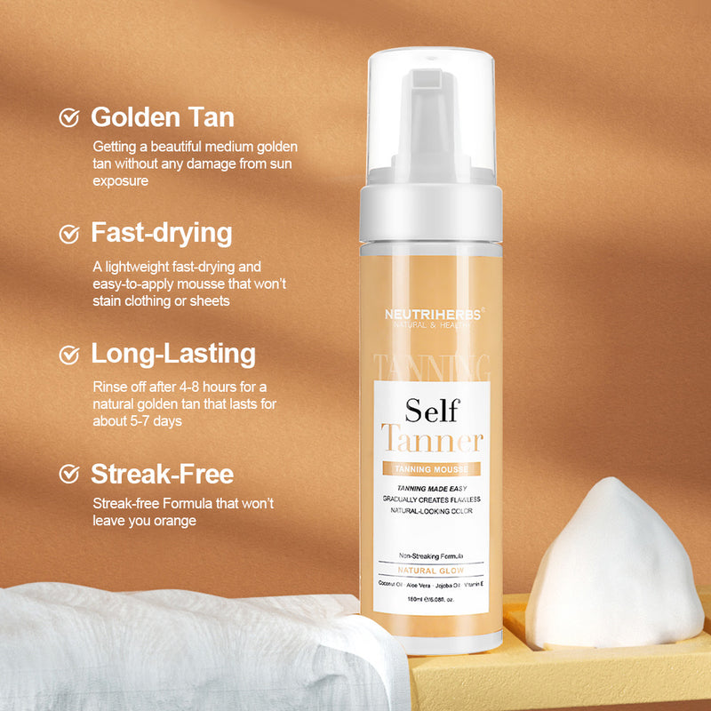 private label self tanning mousse