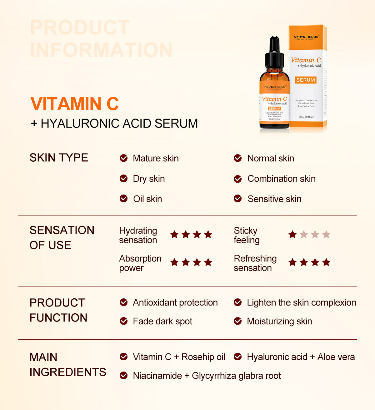 Private Label Vitamin C Serum for Anti-Aging
