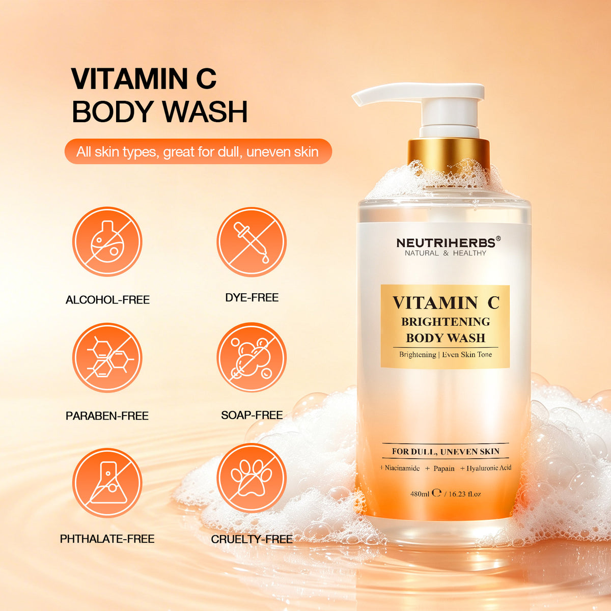 Private Label&Wholesale Brightening Vitamin C Body Wash