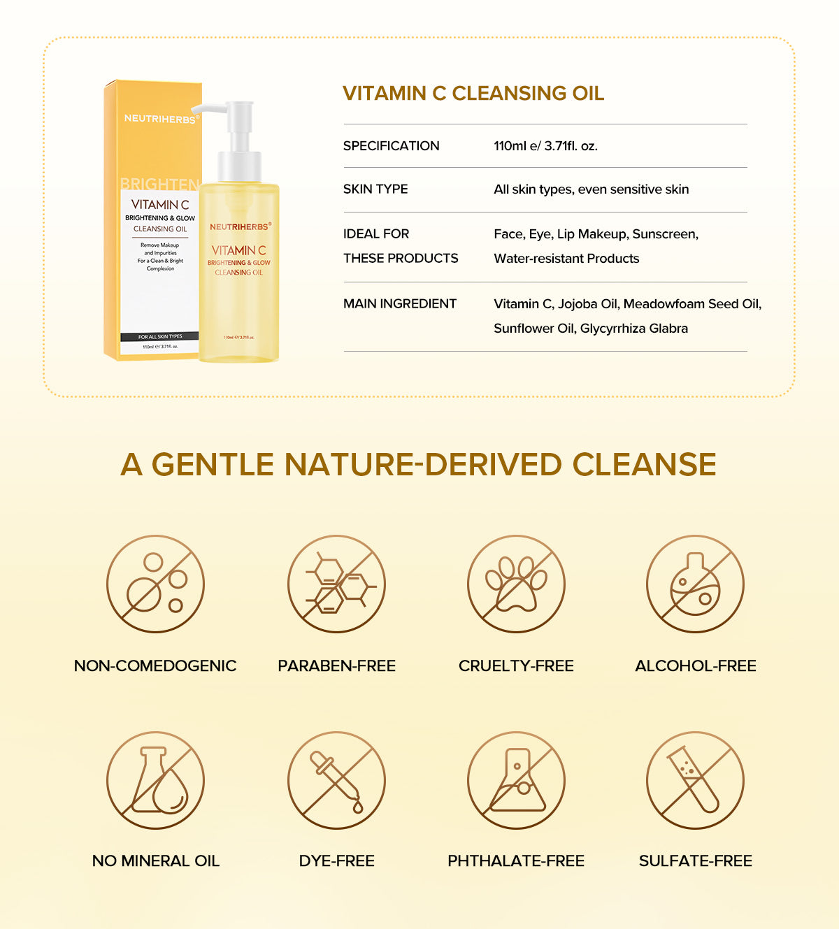 Private Label & Wholesale Vitamin C Cleansing Oil