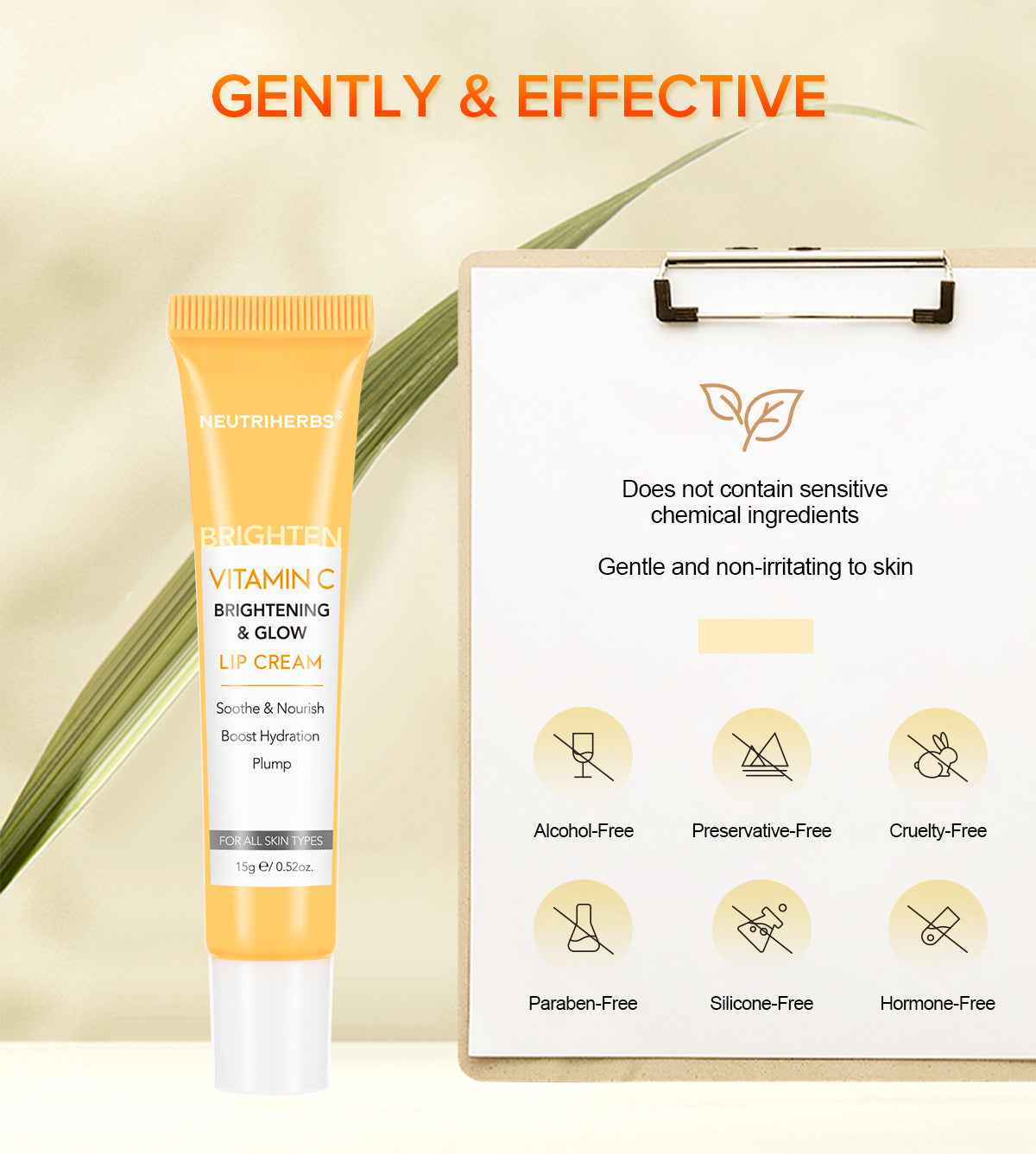 Private Label & Wholesale Vitamin C Lip Smooth Treatment Cream