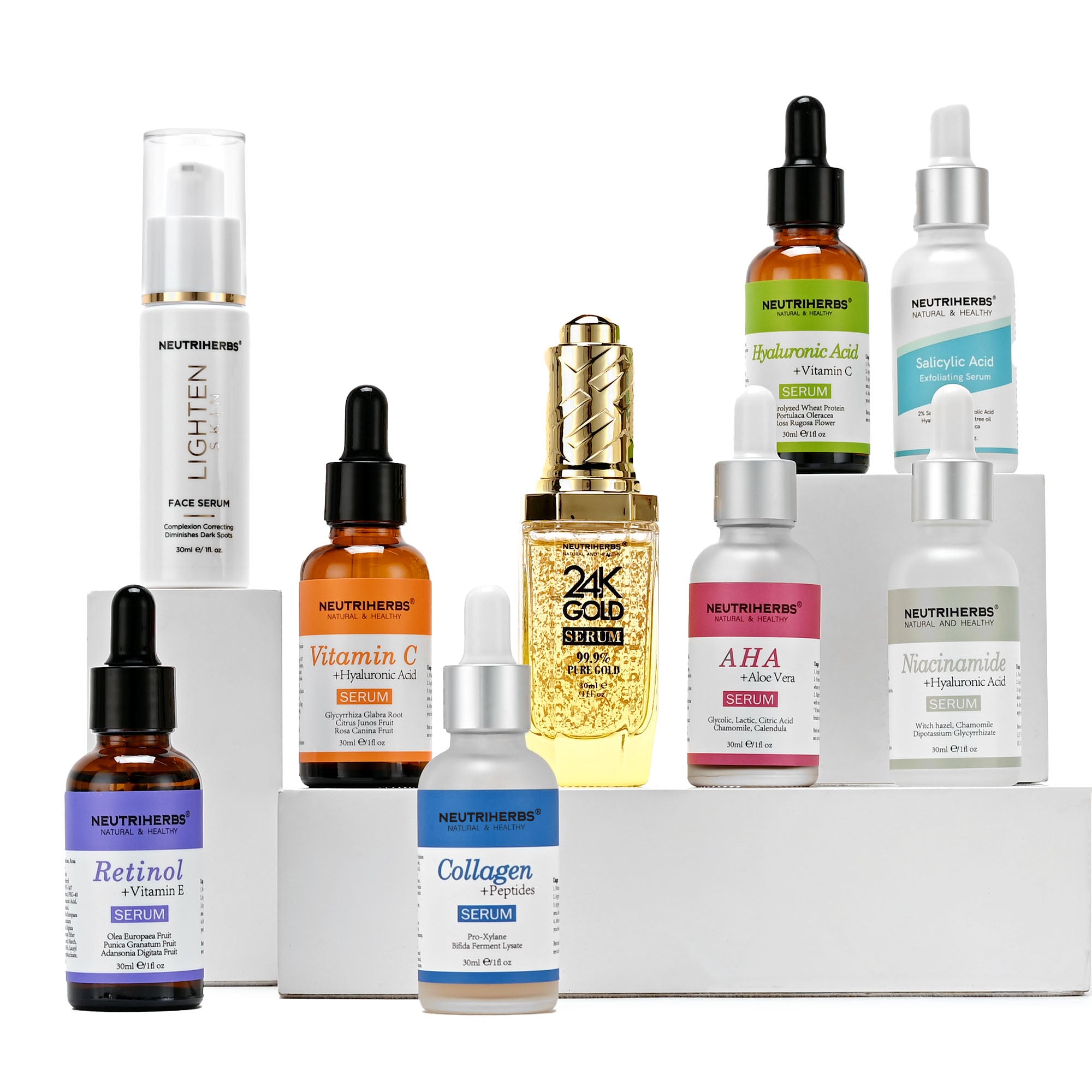 Wholesale neutriherbs serum series skincare product for dull skin care and reduce dark sports