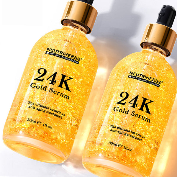 24K Gold Leaf Face Serum For Wrinkles and Fine Line - amarrie cosmetics
