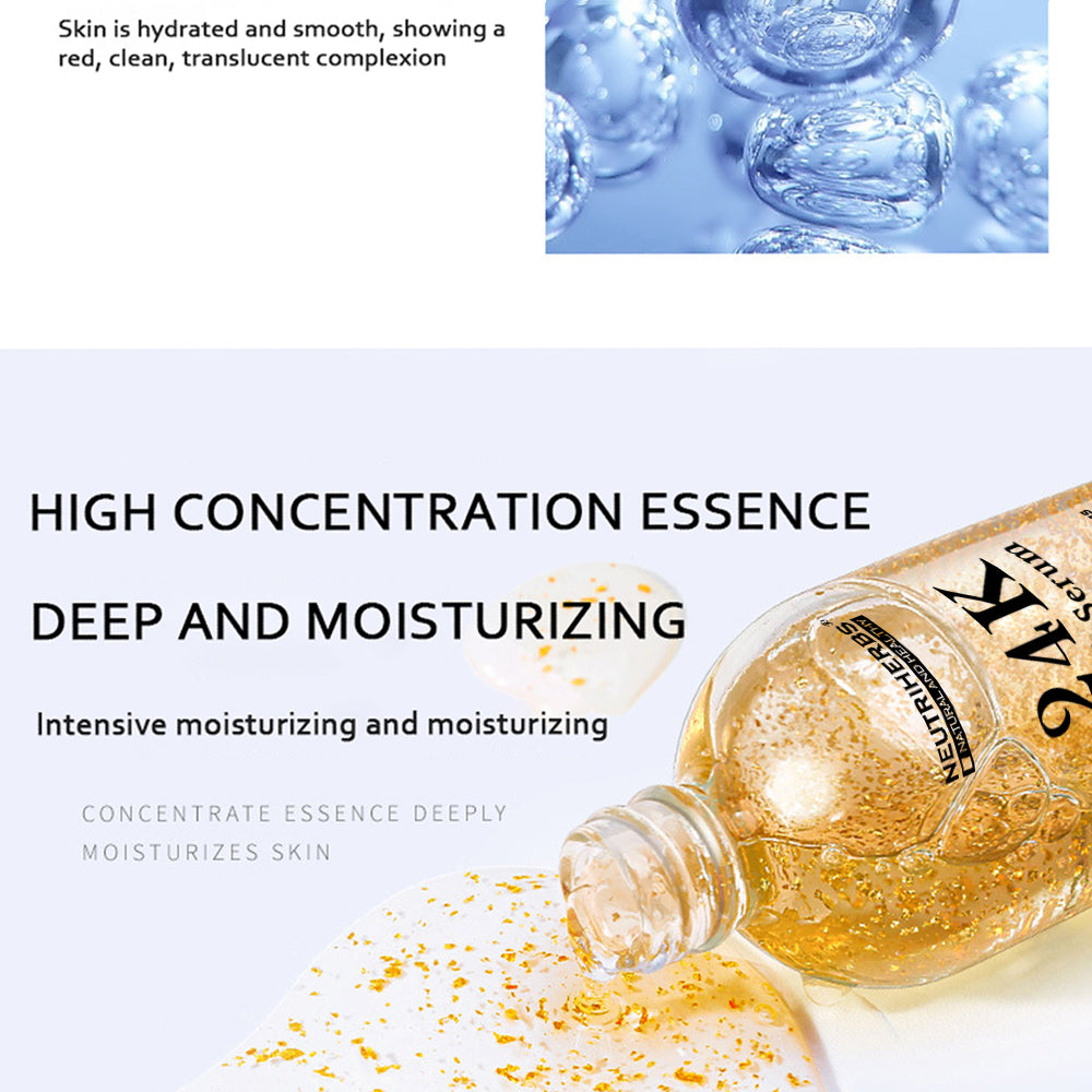 24K Gold Leaf Face Serum For Wrinkles and Fine Line - amarrie cosmetics