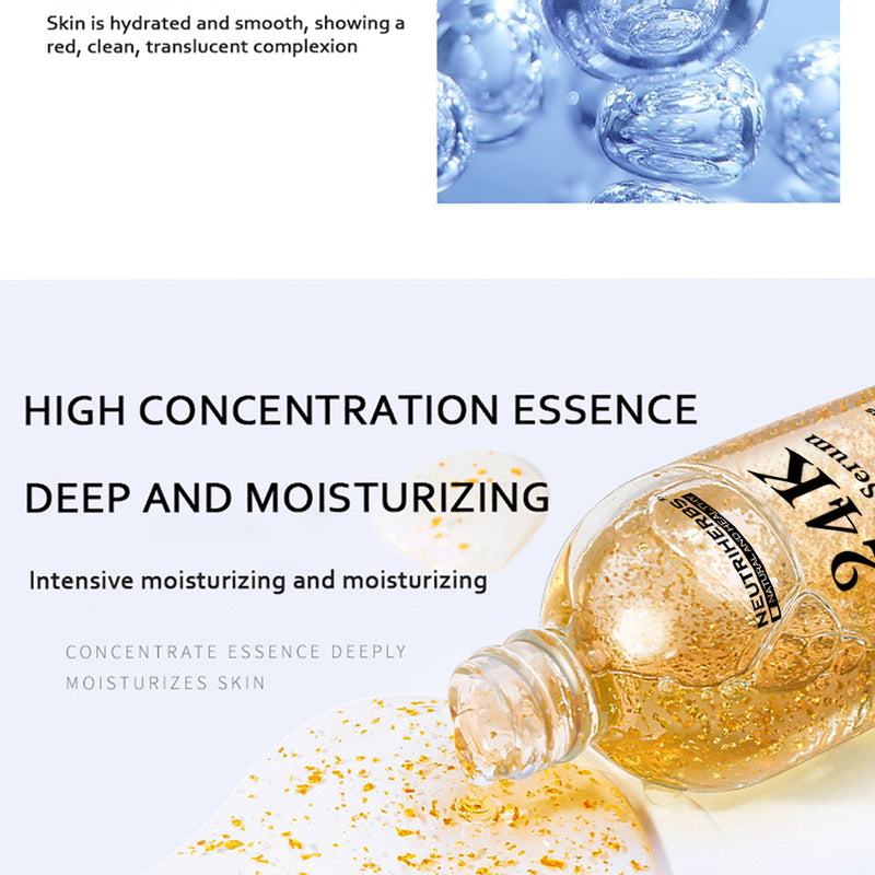 24K Gold Leaf Face Serum For Wrinkles and Fine Line - amarrie cosmetics
