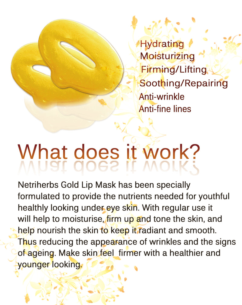 24K Gold Collagen Lip Plumping Mask - amarrie cosmetics