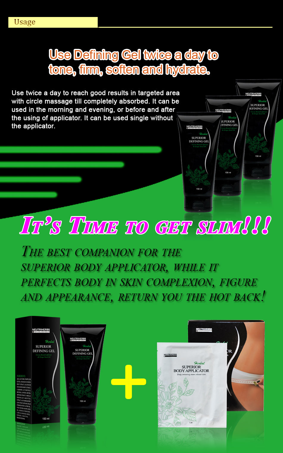 Slimming Defining Gel for Cellulite - amarrie cosmetics