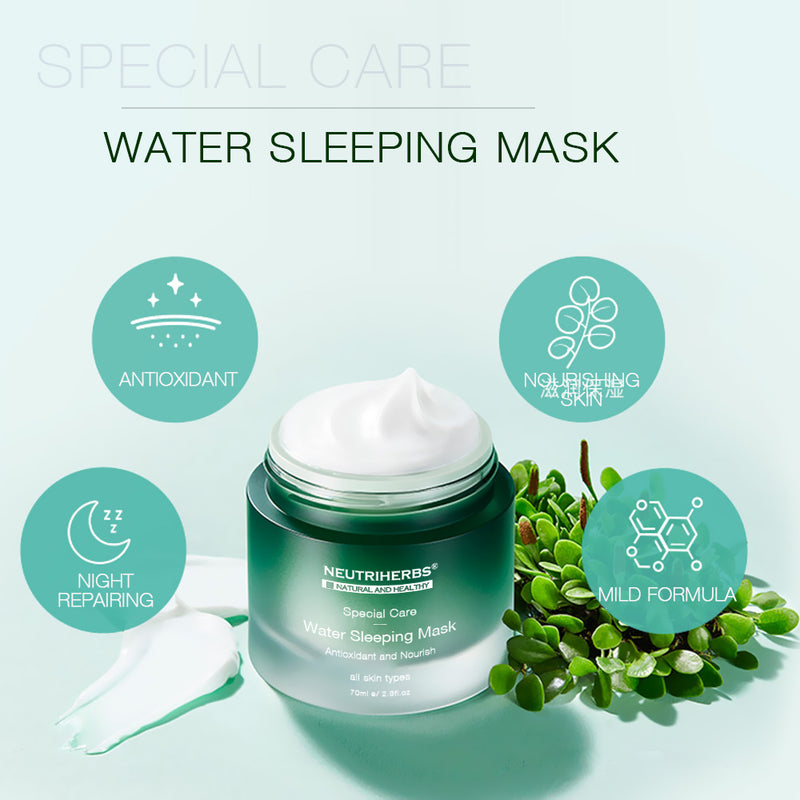 Neutriherbs Lightening Green Tea Anti Puffiness Collagen Firming Sleeping Mask