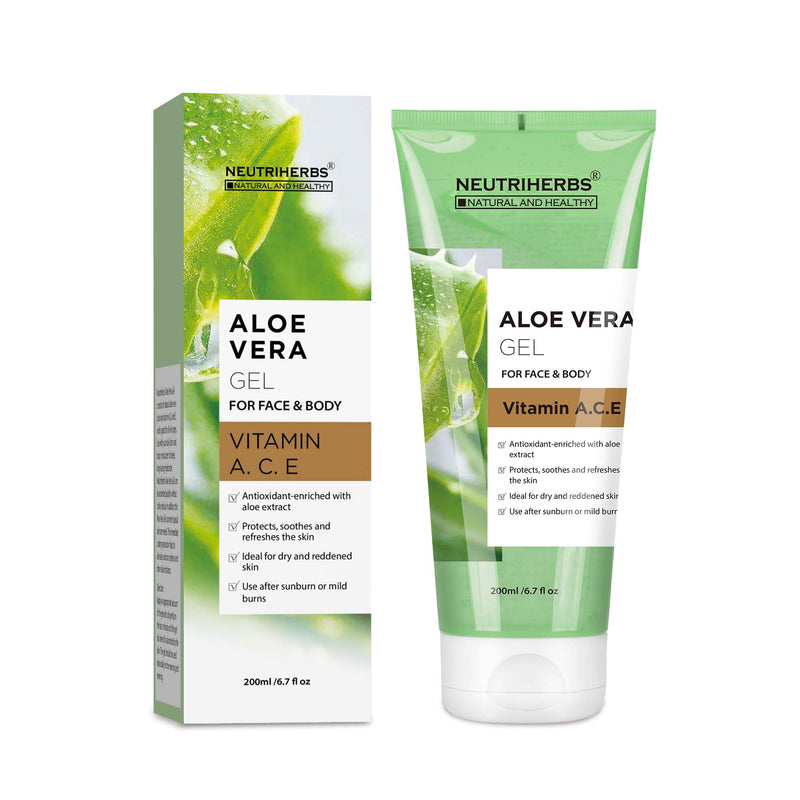 Aloe Vera Gel with Vitamin A, C, E for Face and Body
