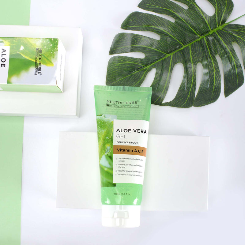 Aloe Vera Gel with Vitamin A, C, E for Face and Body