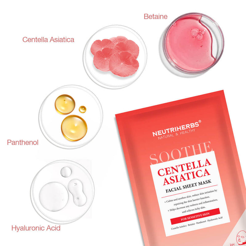 Private Label Centella Asiatica Protection Facial Sheet Mask