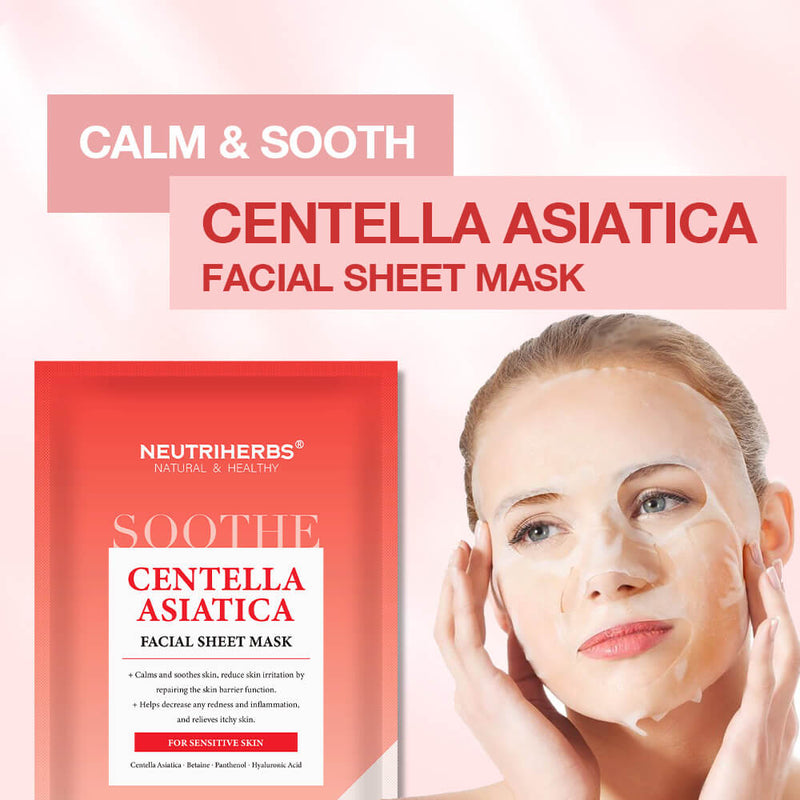 Private Label Centella Asiatica Protection Facial Sheet Mask