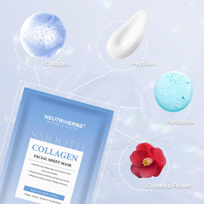 Private Label Firming & Smoothing Collagen Facial Sheet Mask